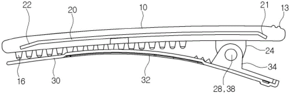 Press type hairpin and manufacturing method thereof