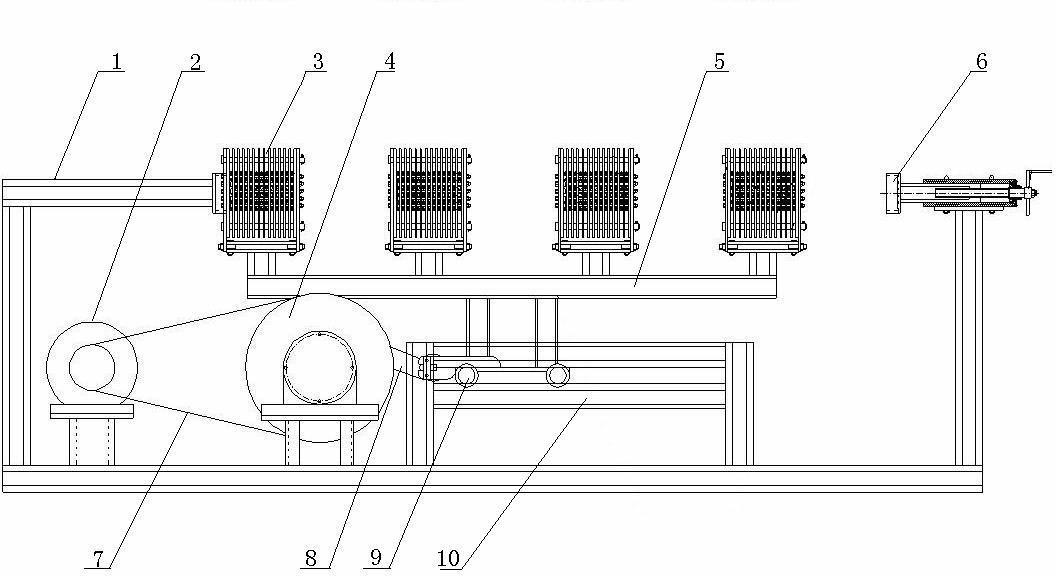Derusting machine for edge beam sections of sealing-tape machines