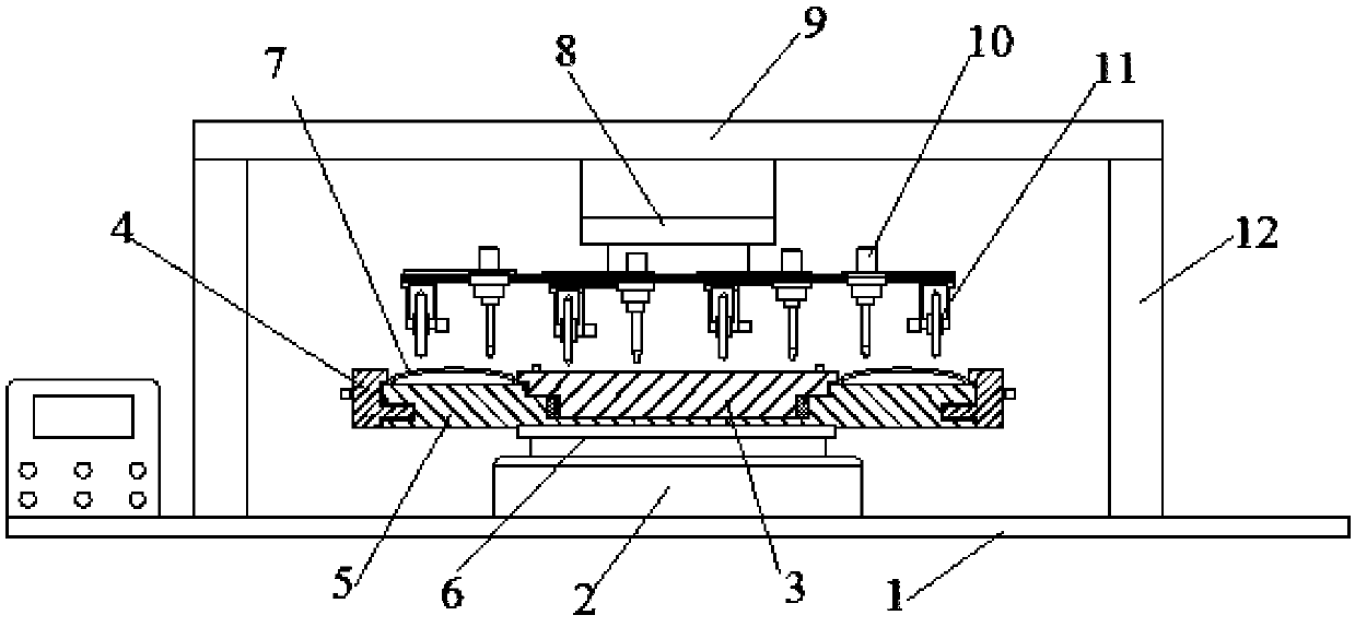 Automobile brake pad processing device