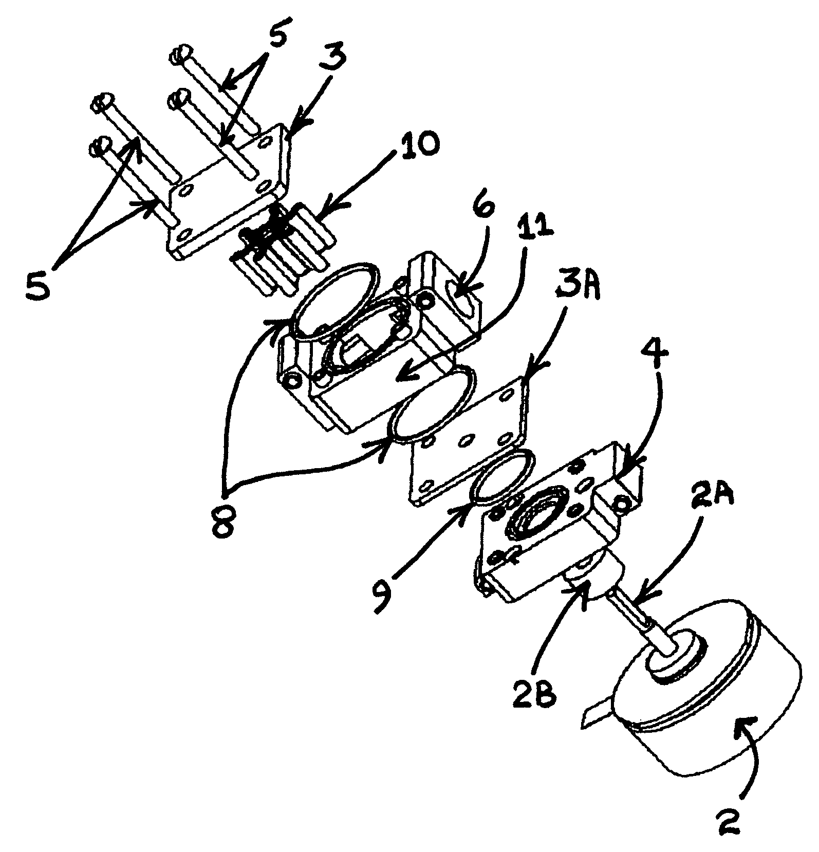 Dry running flexible impeller pump and method of manufacture