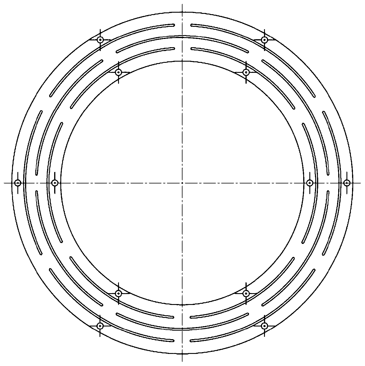 Machining method of flexible stress isolation thin ring for precise optical-mechanical system
