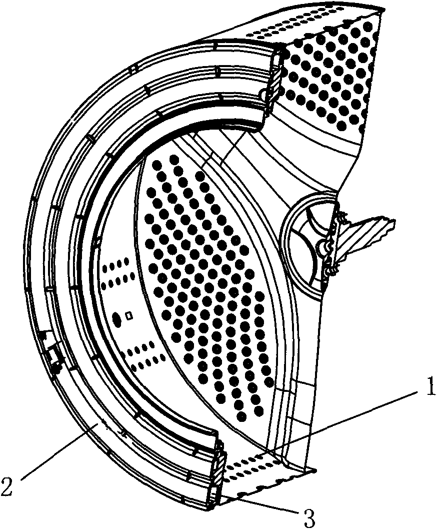Gimbal device of rolling drum-type washing machine