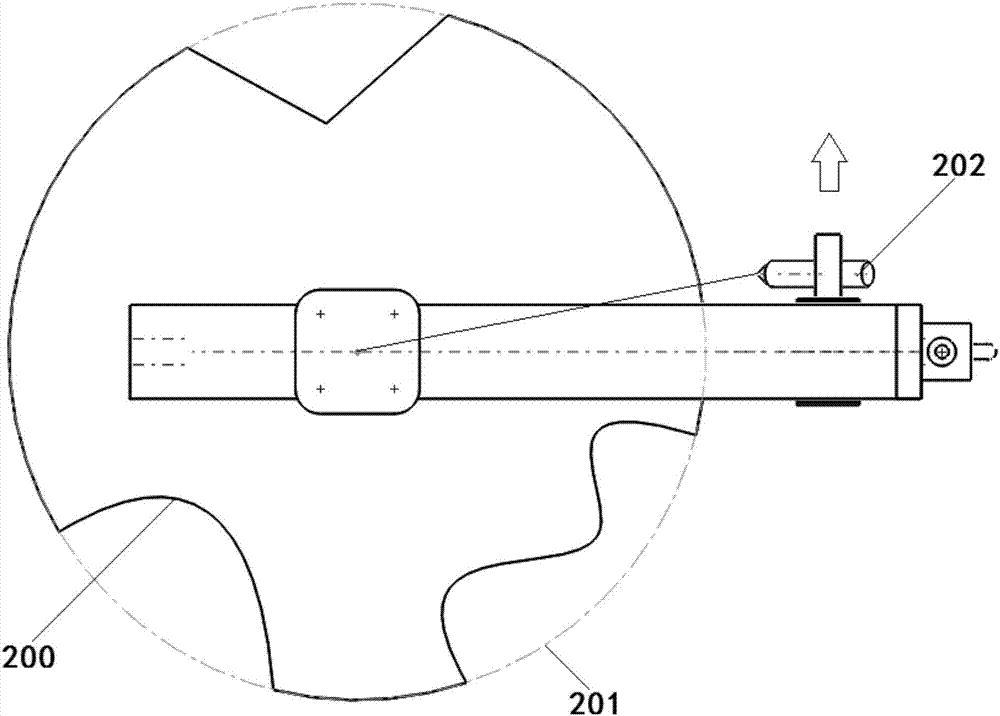 Dispensing device based on profiling machining