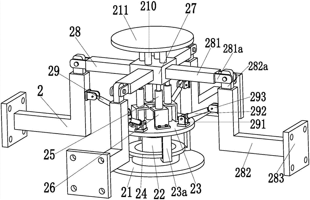 A self-locking indoor building cleaning robot