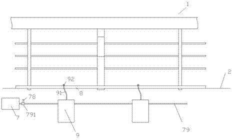 Cleaning device for municipal bridge guardrail collecting rain water and using method thereof