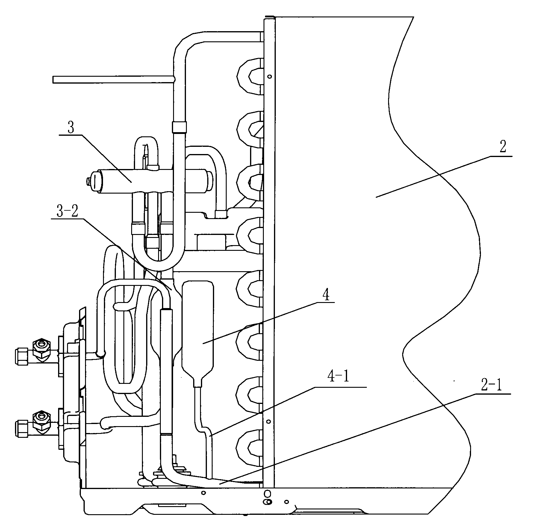 Air conditioning refrigeration circulating system and air conditioner