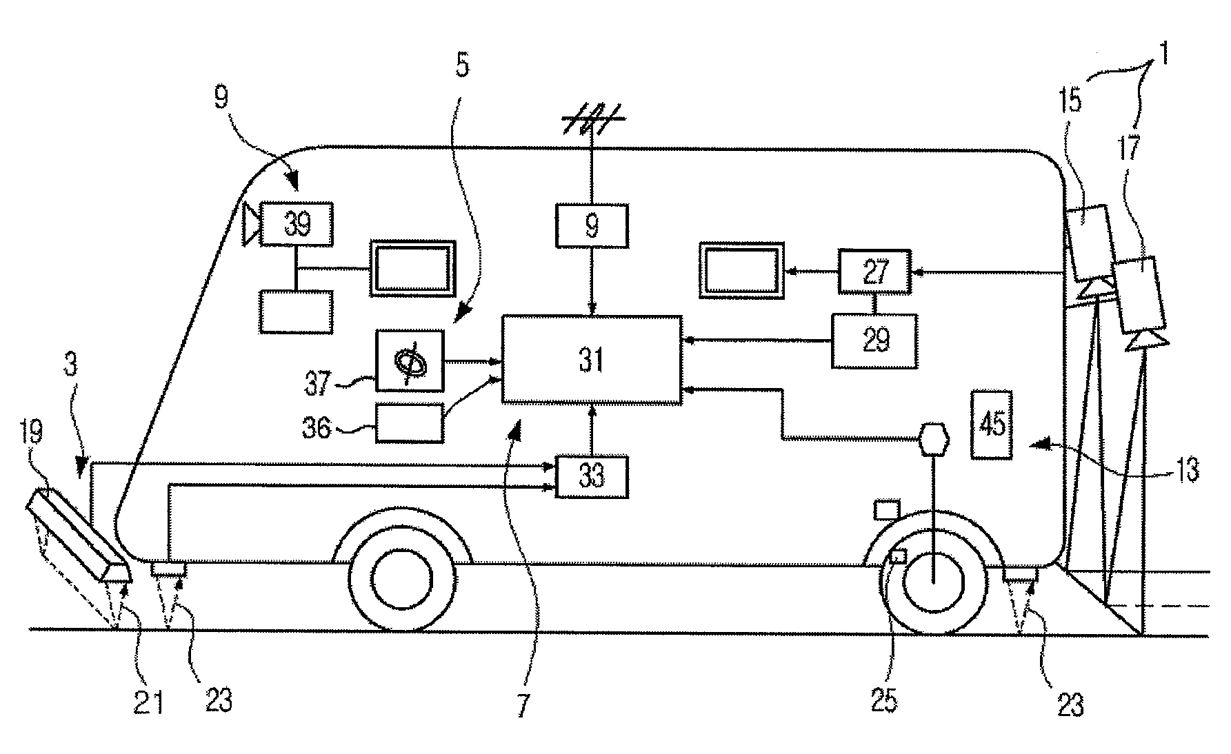 Apparatus for automatically inspecting road surface pavement condition