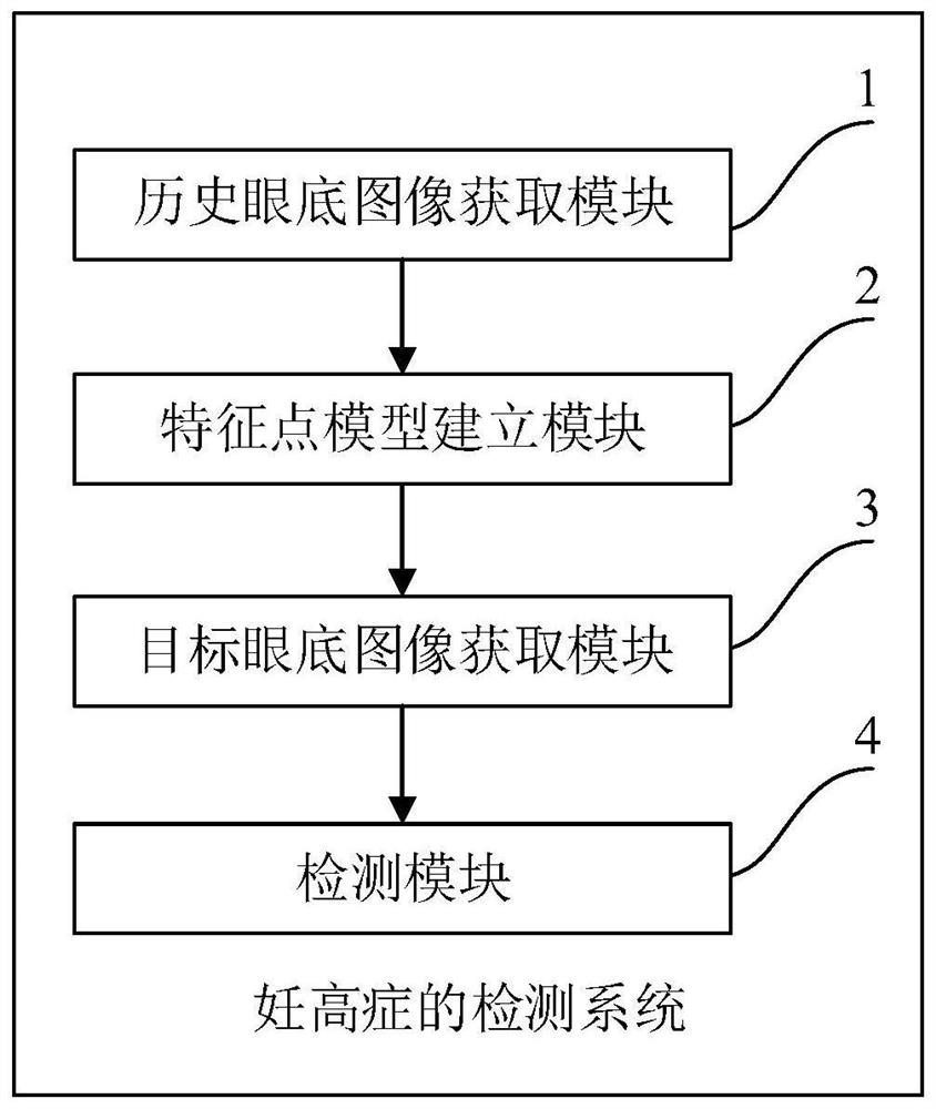 Detection method, system, electronic device and storage medium for pregnancy induced hypertension
