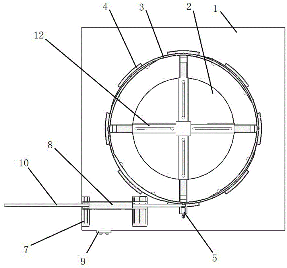 Steel bar circular bending tool