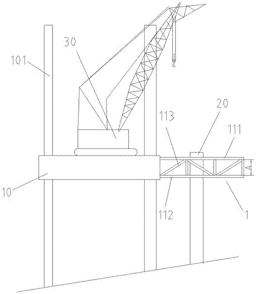Drainage tunnel stand pipe planting construction device and method