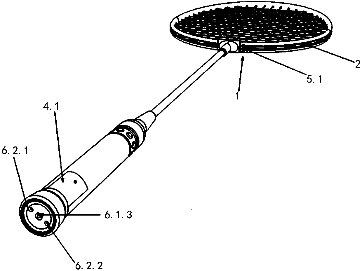 Badminton racket capable of adjusting racket string pounds and pull string pound adjusting device