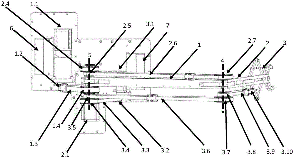 A lightweight mechanical arm mechanism