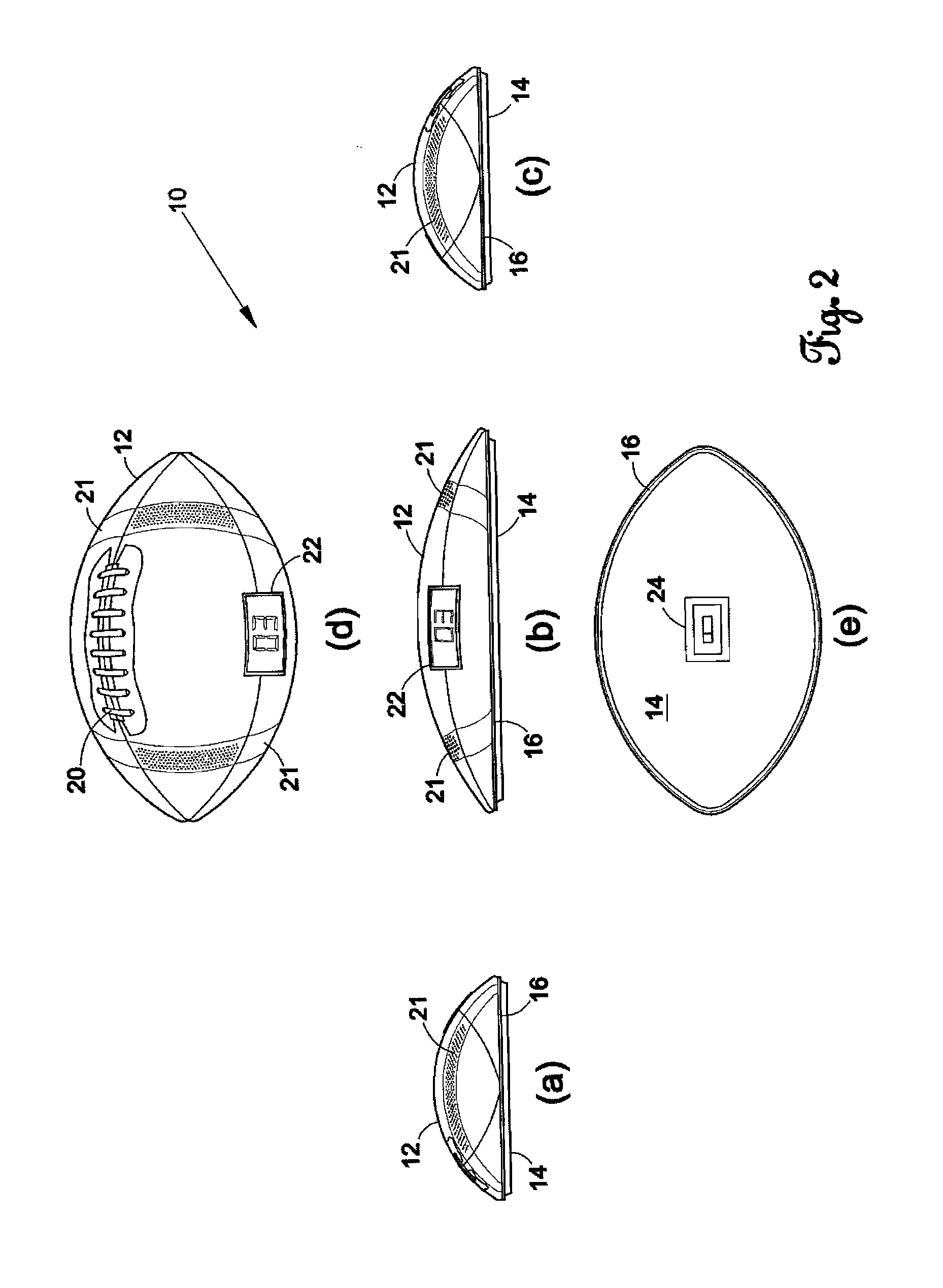 Football counting device