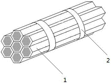 Novel detachable seven-hole honeycomb pipe