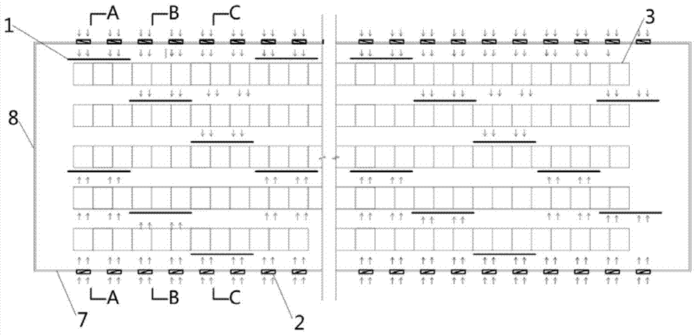 A winter ventilation system and airflow organization method for a closed chicken house