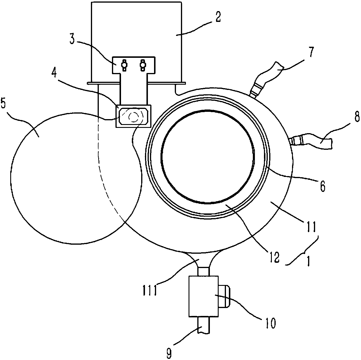 Exhaust fan with cleaning structure in kitchen ventilator