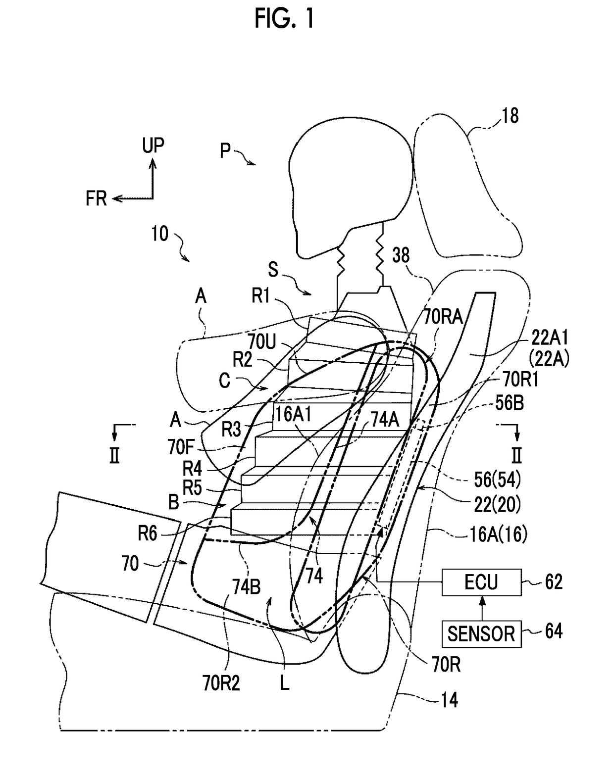 Vehicle seat with side airbag device
