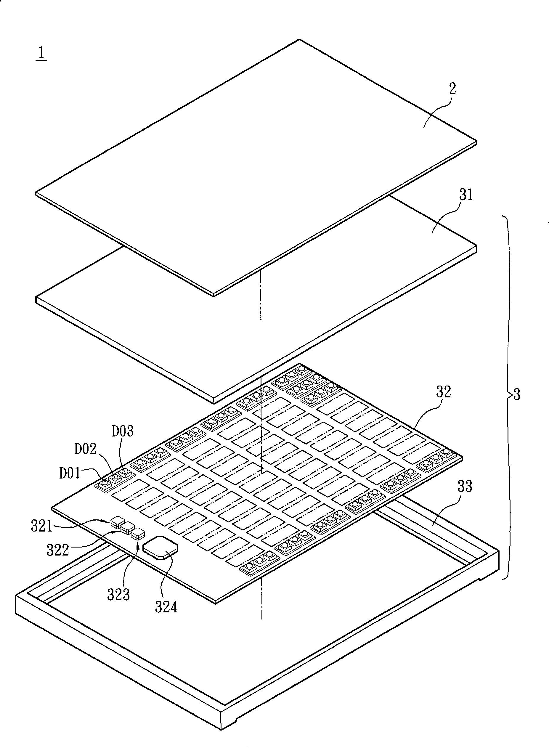 LCD device, backlight module unit and control method of backlight module unit