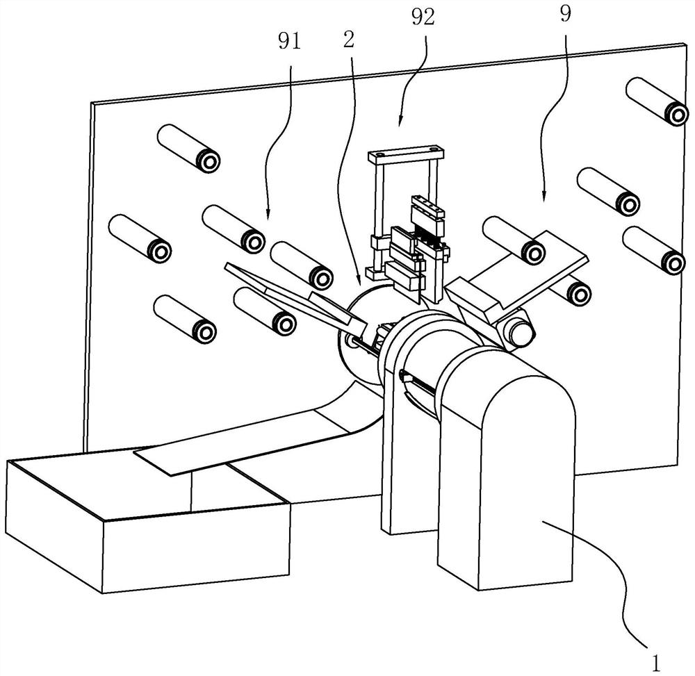 Outer coating film type thin film capacitor winding machine