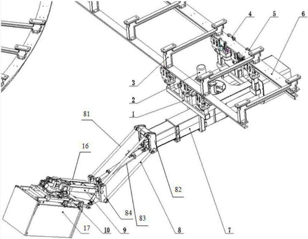 Precision installation on-track mechanical arm device