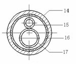 Evaporator with absorption type core filled with carbon fibers or materials with high water absorbability