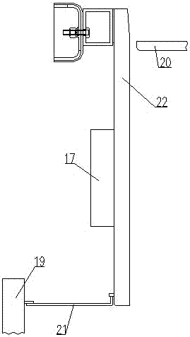 Partition wall round head structure of vehicle built-in information display and its installation and removal method