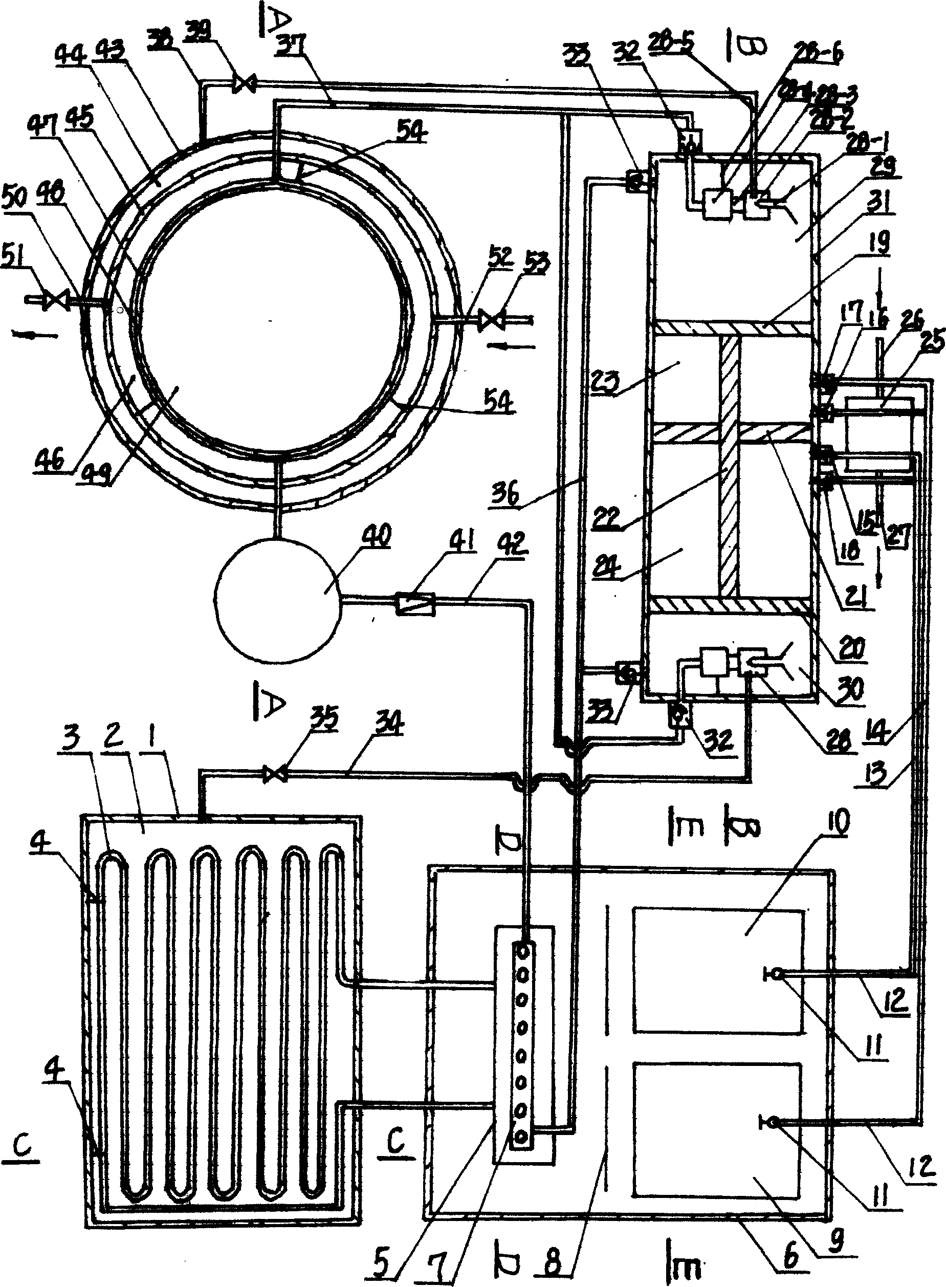 High-temperature high-capacity vacuum solar energy storage apparatus