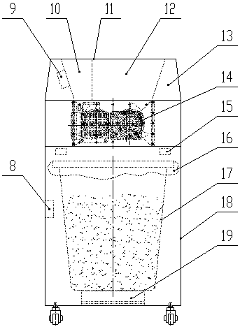 Hospital internal medical waste pretreatment system