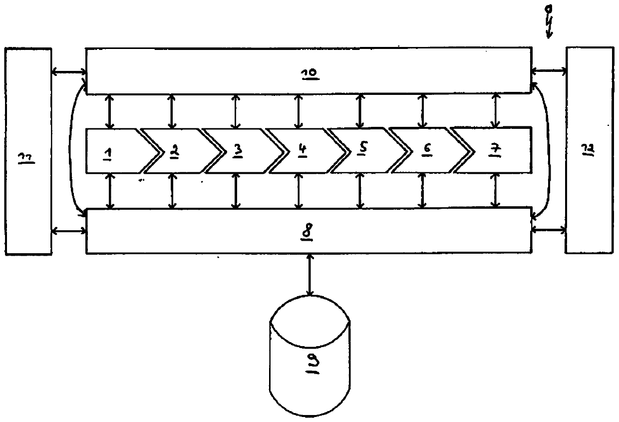 Method and data detection device for providing, retrieving and using a data element in a process for producing plastic sheet materiall