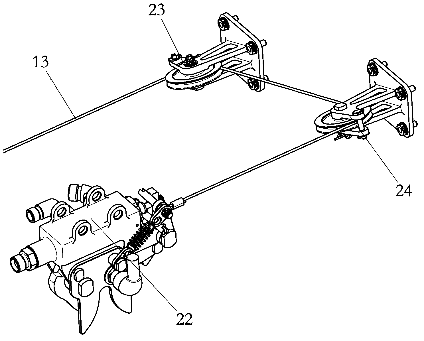 Manual jettisoning system of landing gear