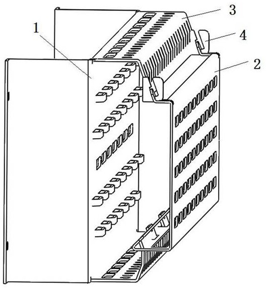 Anti-falling fastener-free cable mounting plate device
