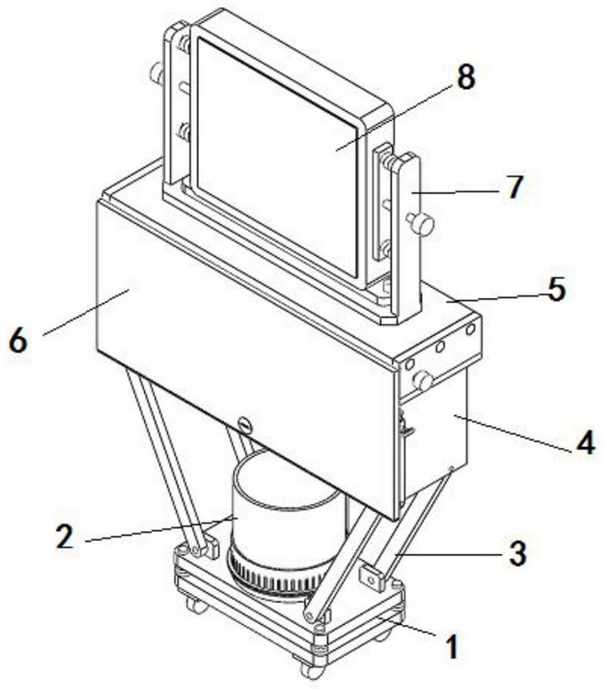 A ward monitoring and management device for clinical nursing and its working method