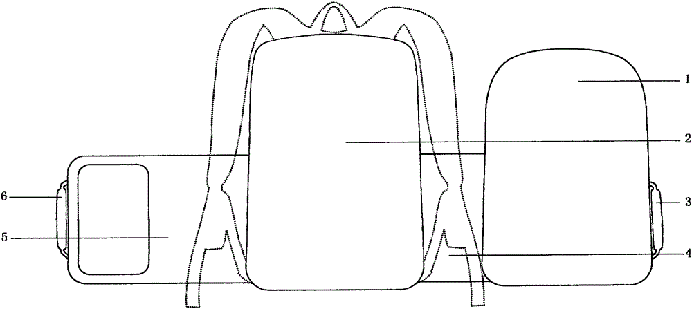 A rapid-wear protection knapsack with a head and neck protection function