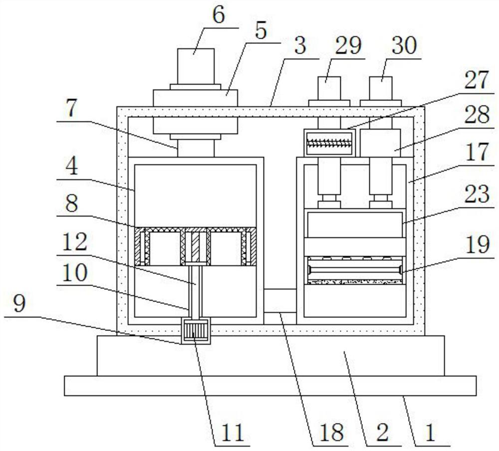 Indoor circulating ventilation device for laying hen breeding