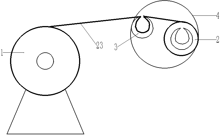 Automatic roll paper cutting device