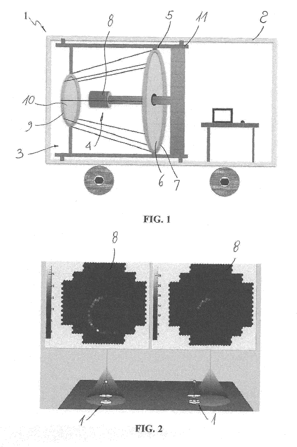 Apparatus and method for non-invasive inspection of solid bodies by muon imaging