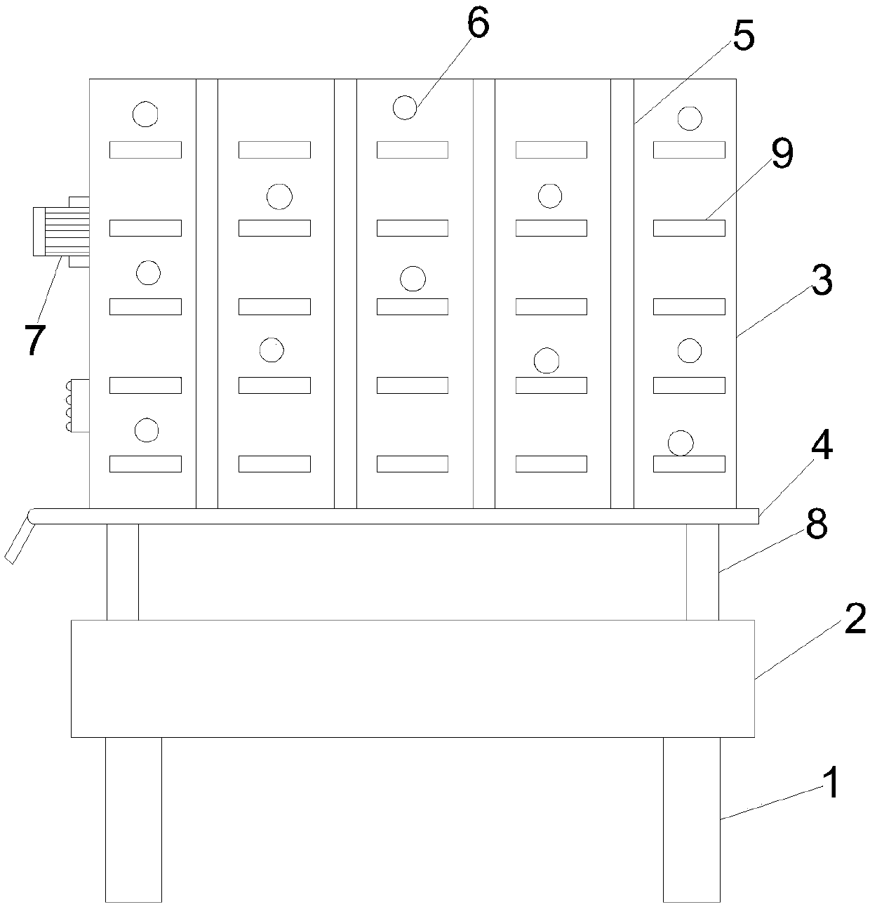 Storage device for interphone shell