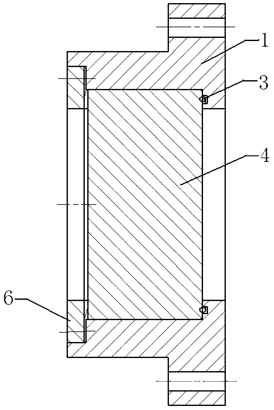 High temperature and high pressure sealing window used for constant volume combustion bomb