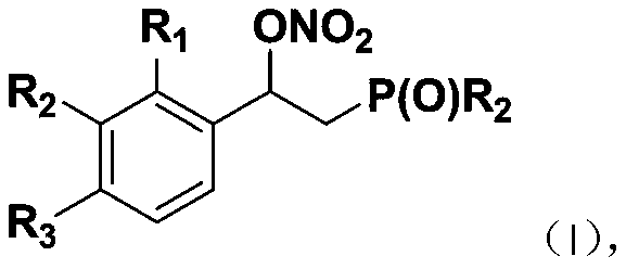 A kind of β-phosphorylated nitrate compound and its preparation method