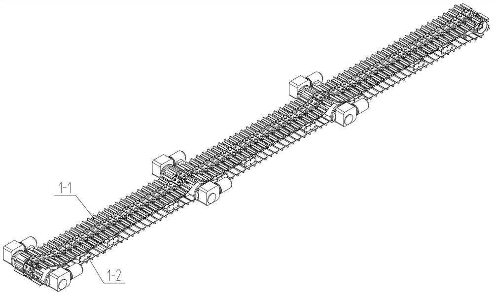 Crawler belt self-moving type bendable scraper conveyor
