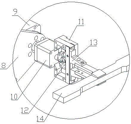 Automatic sample loading mechanical arm for three-dimensional space of tensile testing machine