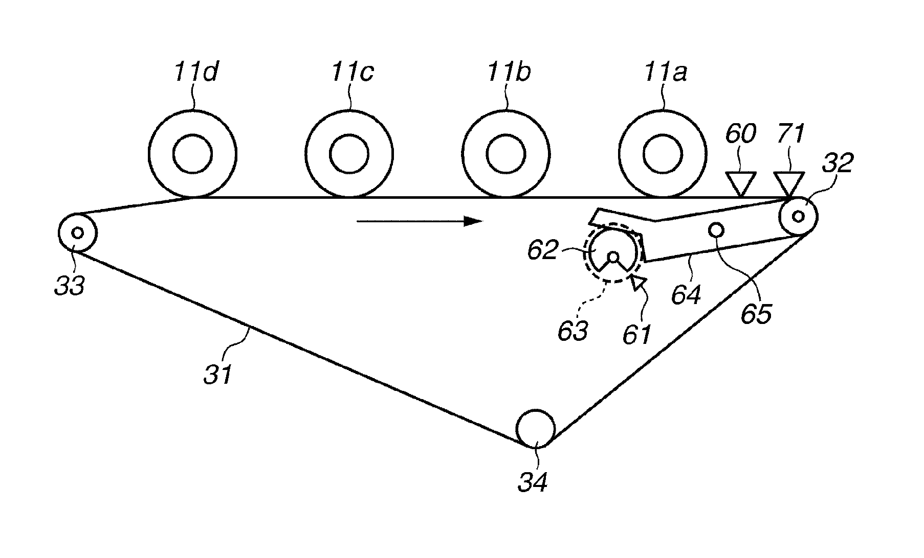 Image forming apparatus capable of preventing belt from meandering