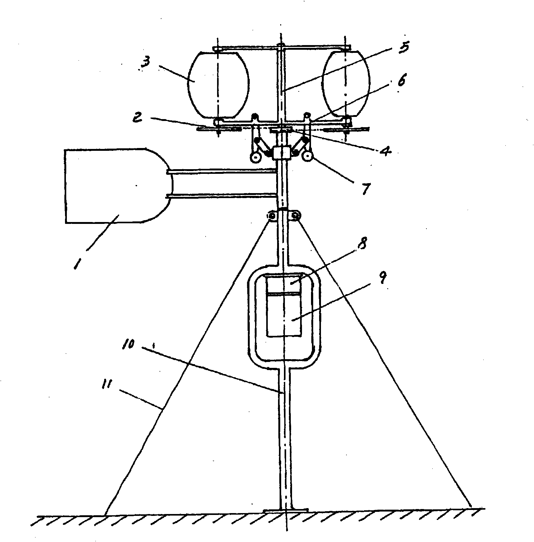 Wind-driven generator with rotary blades