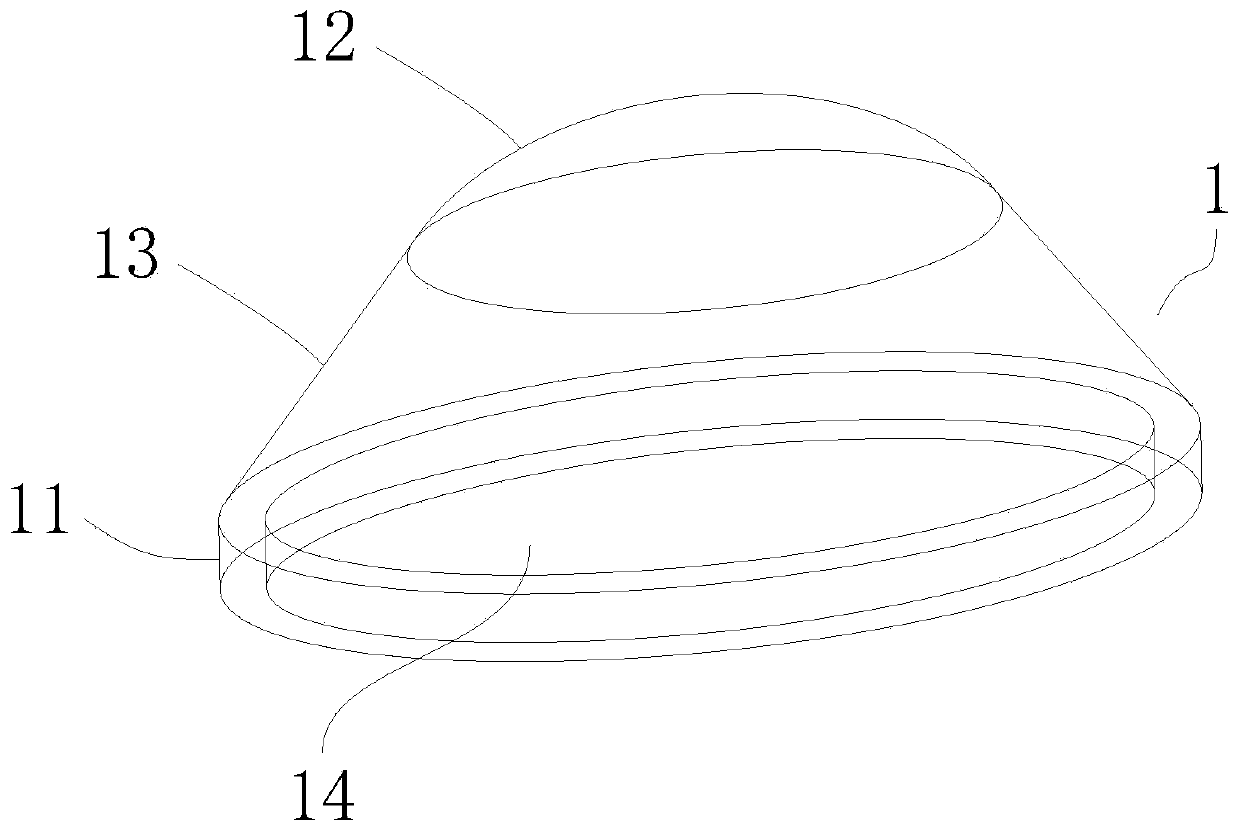 Lens and LED light source device adopting same