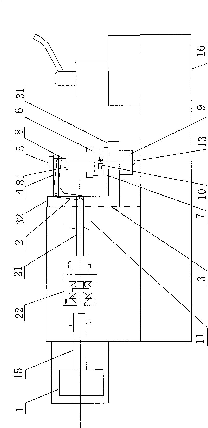 Clamp for turning end face of flange of flange gate valve body