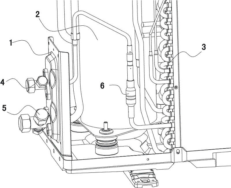 One-way movable throttle valve, outdoor unit of air conditioner and filling and operating method of air conditioner