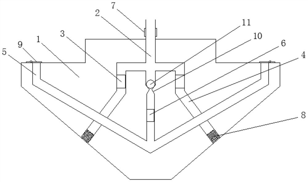 Post-grouting device for prestressed concrete pipe pile