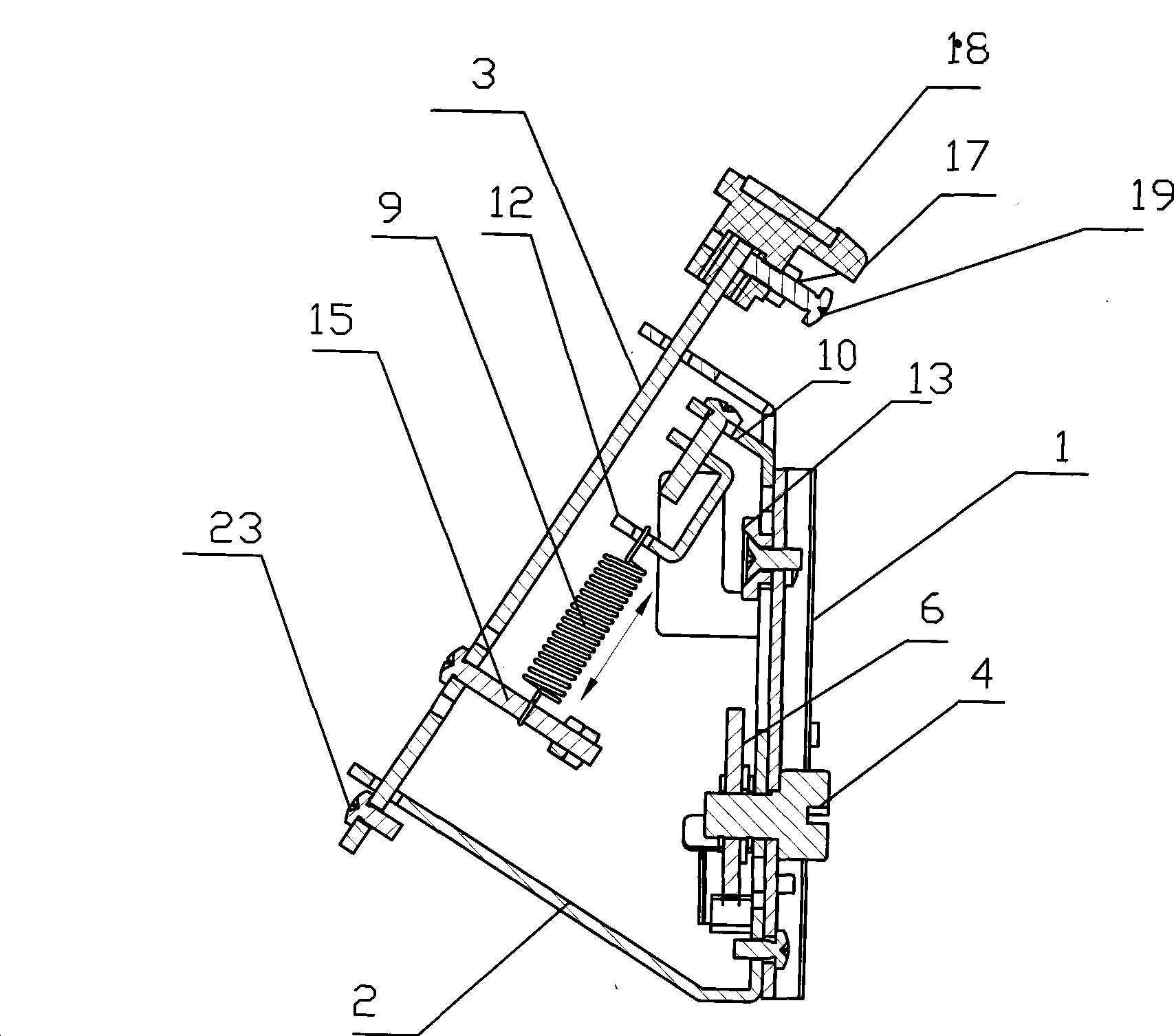 Paper pickup device of paper feeder for stenograph