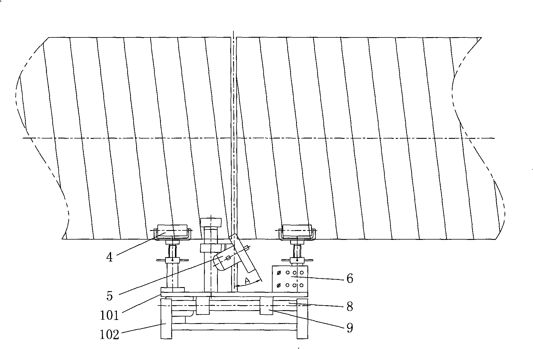 Winding tube cutting apparatus and method