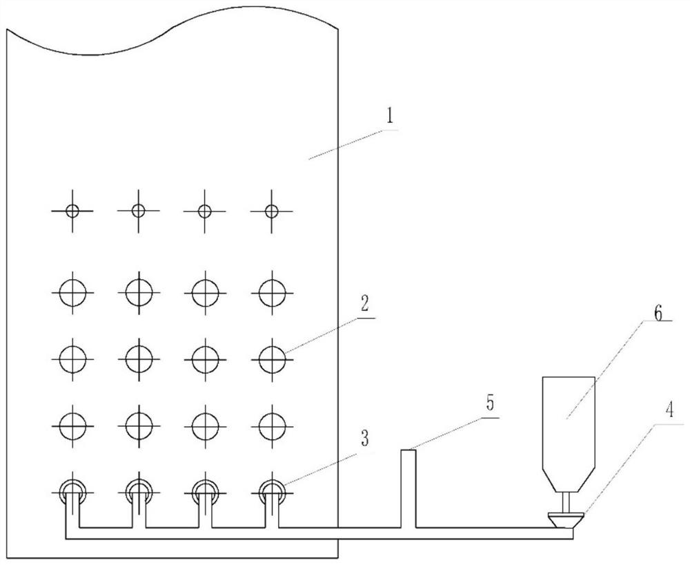 Combustion system and application method for lower layer of counter-combustion boiler